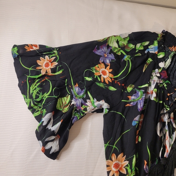 Umgee Floral Boho Lightweight Dress sz S R7079 - Picture 5 of 9